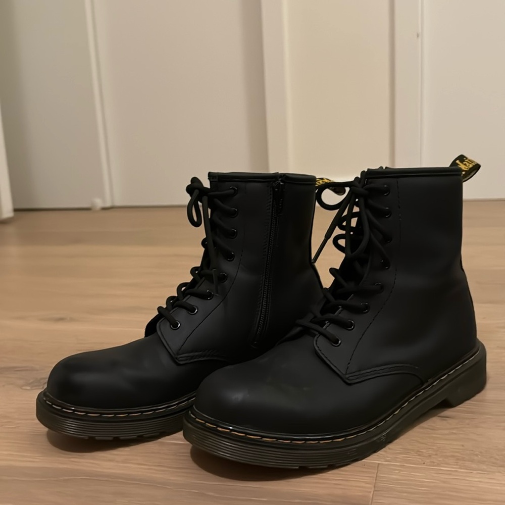 Black Dr. Martens kids Zalava Combat Boots size 38